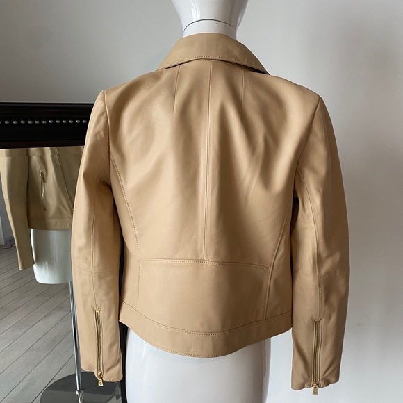 Tory Burch Harper Motorcycle Leather Jacket - Picture 6 of 6